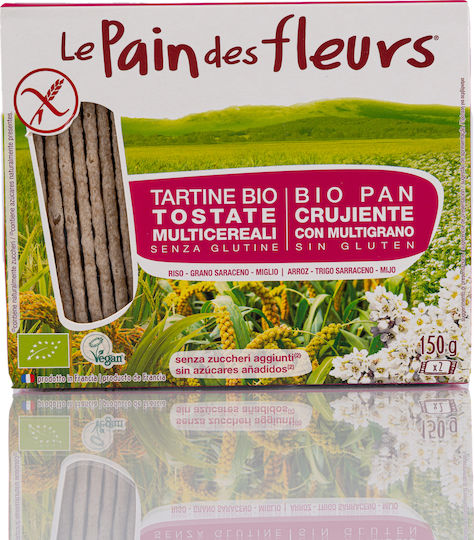 Le pain des fleurs Βιολογικά Crackers με 3 Σπόρους Χωρίς Γλουτένη 150gr