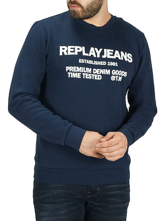 Replay Herren Sweatshirt Marineblau M3215.000.21842-085