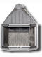 Volcano KΠ80 Kamin Draußen Gusseisen Silber 83x65x52cm
