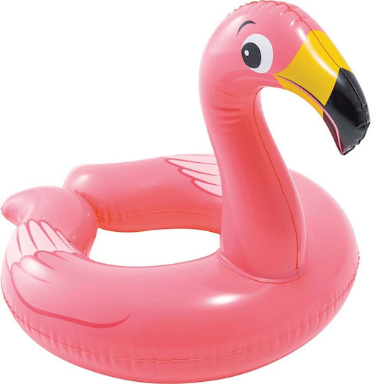 Intex Kinder Schwimmring Flamingo ANIMAL mit Durchmesser 64cm. für 4-6 Jahre Rosa