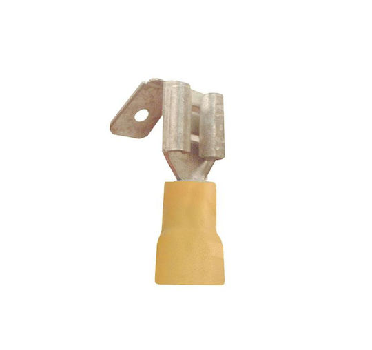 Adeleq Ακροδέκτης Συρταρωτός με Μόνωση 6mm² Κίτρινο (12-5836)