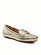 Barnsbury Leather Women's Loafers in Gold Color