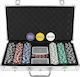 Set 300 Poker Chips in Suitcase with 2 Decks