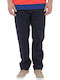 Nautica Men's Trousers Chino Elastic in Straight Line Navy Blue