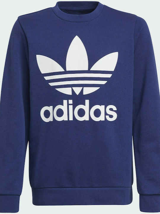 Adidas Παιδικό Φούτερ Μπλε Trefoil Crew