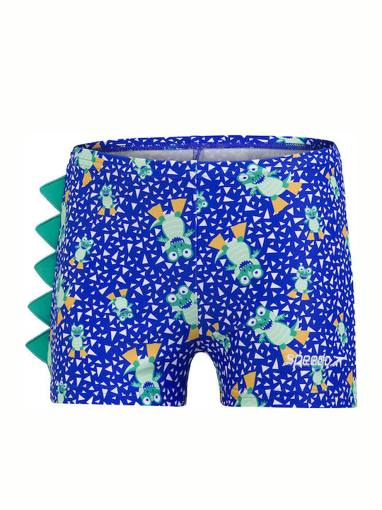 Speedo Corey Croc Allover Kinder Badeanzug Badeshorts Blau