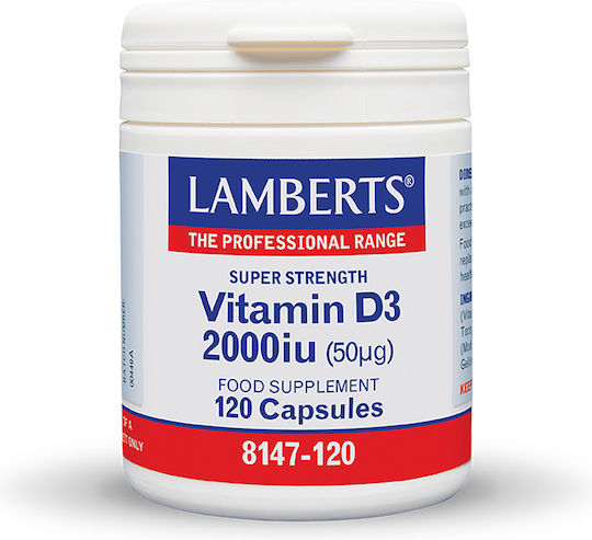 Lamberts Vitamin D3 Vitamin for Immune System Boost & Bone Health 2000iu 30 caps