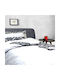 Homeline Sheet Set Semi-double from Percale Κappa 916 Grey 180x260cm 3pcs
