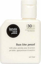 Laouta Natural Products Sun-lite Pearl Αντηλιακό Προσώπου SPF30 50ml