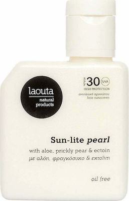 Laouta Natural Products Sun-lite Pearl Αντηλιακή Κρέμα Προσώπου SPF30 50ml