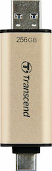 Transcend JetFlash 930C 256GB USB 3.2 USB-A & USB-C Χρυσό Transcend JetFlash 930C 256GB USB 3.2 USB-A & USB-C Χρυσό