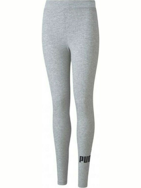 Kinder Leggings Sport Lang Gray ESS Logo