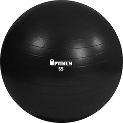 Optimum Μπάλα Pilates 75cm , 1.3kg σε Μαύρο Χρώμα Optimum Μπάλα Pilates 75cm , 1.3kg σε Μαύρο Χρώμα