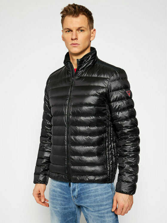 Guess M1RL47WDQ50 Men's Winter Puffer Jacket Black | Skroutz.cy