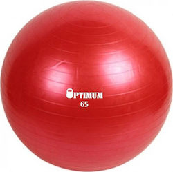 Optimum Μπάλα Pilates 65cm , 1.1kg σε Κόκκινο Χ...