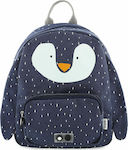Trixie Mr Penguin Σχολική Τσάντα Πλάτης Νηπιαγωγείου σε Μπλε χρώμα Μ23 x Π12 x Υ31cm