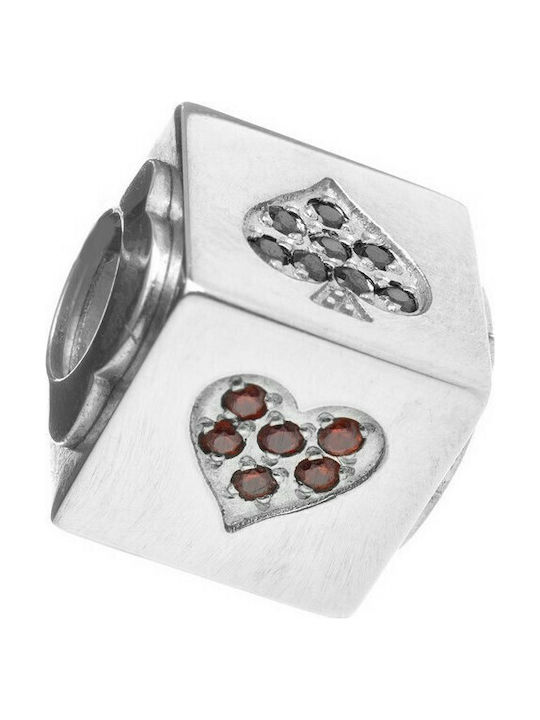 Folli Follie Heart Silver Charm from Silver