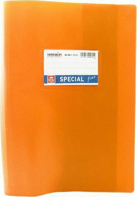 Exas Paper Book Cover Protection Orange 25x17cm