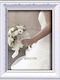Slevori Forged Cutie pentru Coroană de Nuntă Rama foto Dreptunghiulară Silver/Brown 25x20εκ.