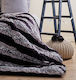 Cokitex Animal Stripe Samtdecke Übergröße 220x240cm Grau