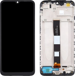 Xiaomi Οθόνη mit Touchscreen und Rahmen für Redmi 9A/9C (Schwarz)