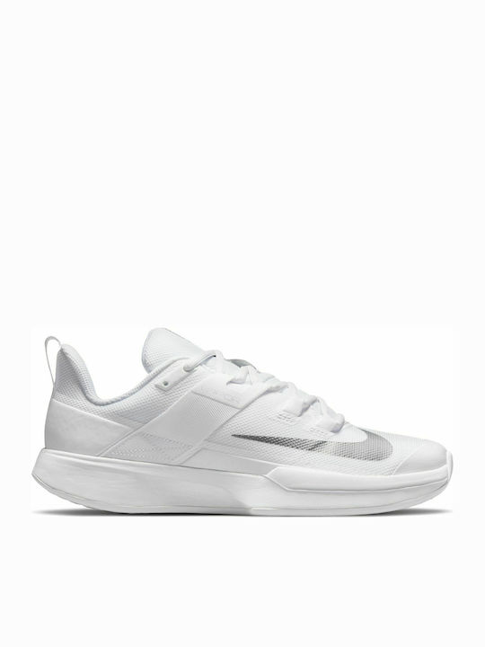 Nike Court Vapor Lite Γυναικεία Παπούτσια Τένις για Σκληρά Γήπεδα White / Metallic Silver