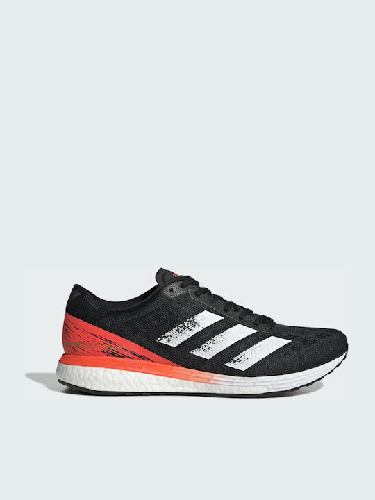 Adidas Adizero Boston 9 Ανδρικά Αθλητικά Παπούτσια Running Core Black / Cloud White / Solar Red