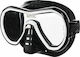 Seac Silicone Diving Mask Giglio Black/White Black