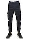 Garage Fifty5 Men's Trousers Cargo Elastic in Slim Fit Navy Blue