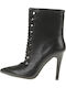 Versace AM5M52F-3F45 Leather Women's Ankle Boots Black