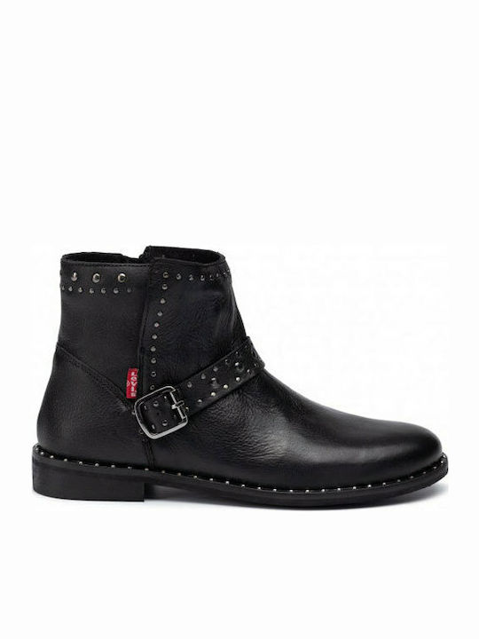 Levi's Leder Damen Knöchelstiefel Schwarz 230679-1700-59