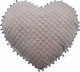 Palamaiki Pernă Decorativă de Pătuț Heart Bej 38x40cm 1buc