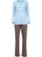 Luna Winter Women's Pyjama Set Light Blue 6582