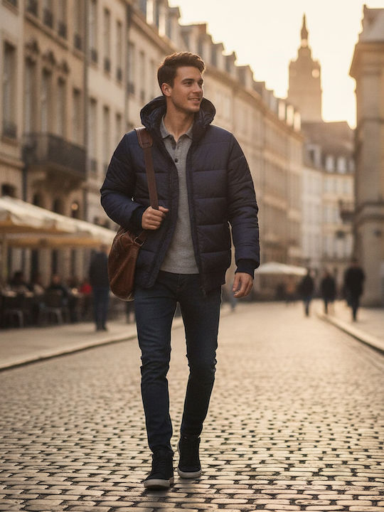 B&C JM940 Herren Winter Jacke Lässig Wasserdich...