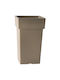 Viomes Linea Pot Plastic Taupe 33x33x60cm.