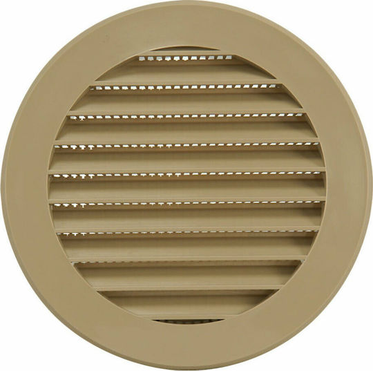 Europlast Vent Louver 12x12cm Round with Screen