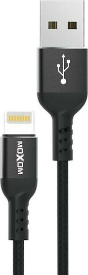 Moxom MX-CB44 Braided USB-A la Cablu Lightning Negru 4m