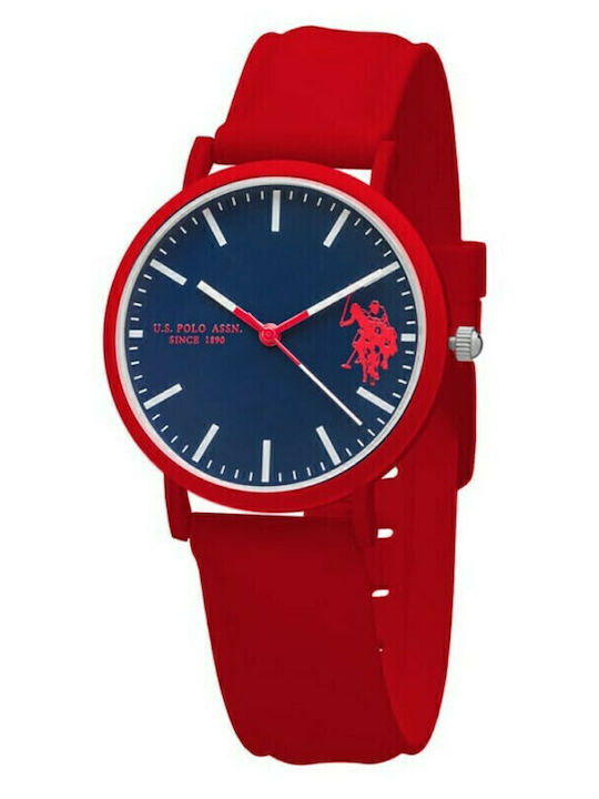 U.S. Polo Assn. Ρολόι Μπαταρίας με Καουτσούκ Λουράκι U.S. Polo Assn. Ρολόι Μπαταρίας με Καουτσούκ Λουράκι