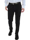 Trousers Chino Elastic in Regular Fit Black