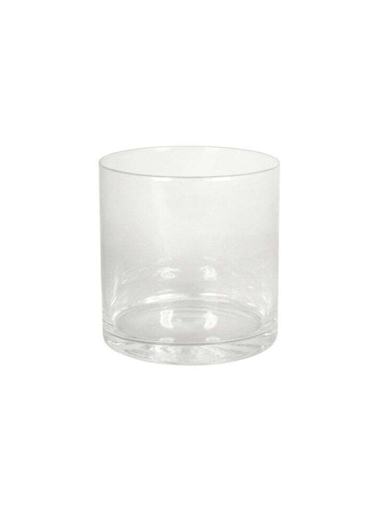 GLASS CYLINDER VASE 12X12CM