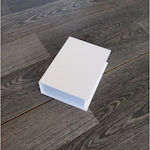 BOX PAPER BOOK FOR INVITATION 10X14X4CM (WHITE)