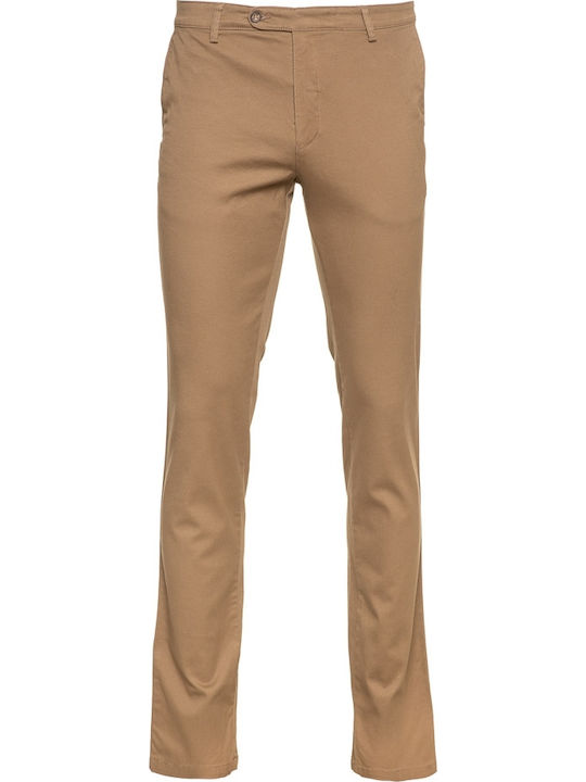 Pantaloni cu Croială Slim Bej