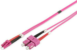 Digitus DK-2532-02-4 Netzwerkkabel LC-SC 2m Rosa