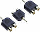 ATC Μετατροπέας 3.5mm male σε RCA 2x female 1τμχ 02.008.0003