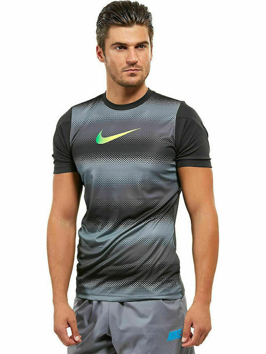 Nike Gpx Hypervenom Αθλητικό Ανδρικό T-shirt Black / Grey με Ρίγες