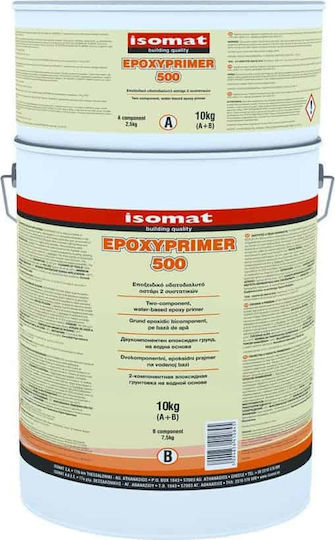 Isomat Epoxyprimer 500 Eποξειδικό Υδατοδιαλυτό Αστάρι 2 Συστατικών Υποκίτρινο Suitable for Construction Materials 1kg