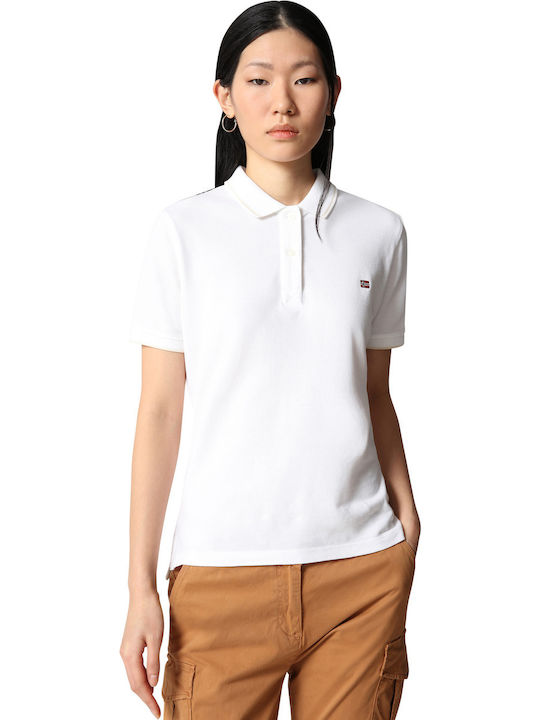 Napapijri Ealis Women's Short Sleeve Polo White