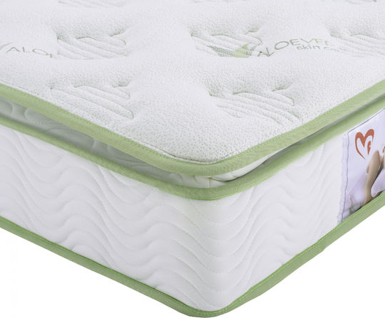HomeMarkt Semi-double Ortopedie Saltea 110x190x22cm cu Arcuri , Aloe Vera & Suprapozabil