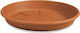 Viosarp Νο4 Στρογγυλό Πιάτο Γλάστρας σε Καφέ Χρώμα 23.5x23.5cm