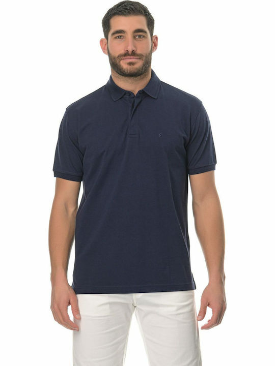 The Bostonians Polo Herrenbluse Kurzarm Marineb...